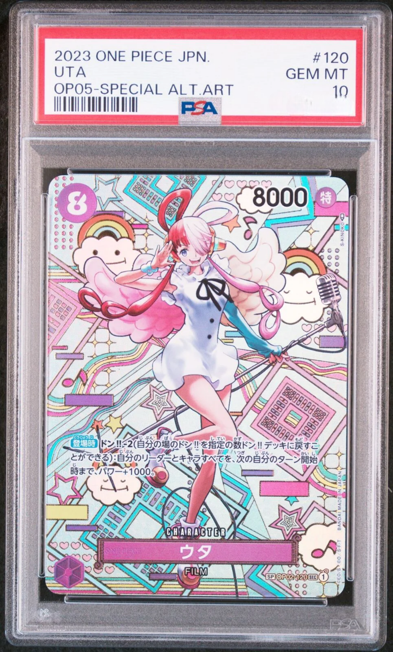 One Piece Uta OP02/120 PSA 10
