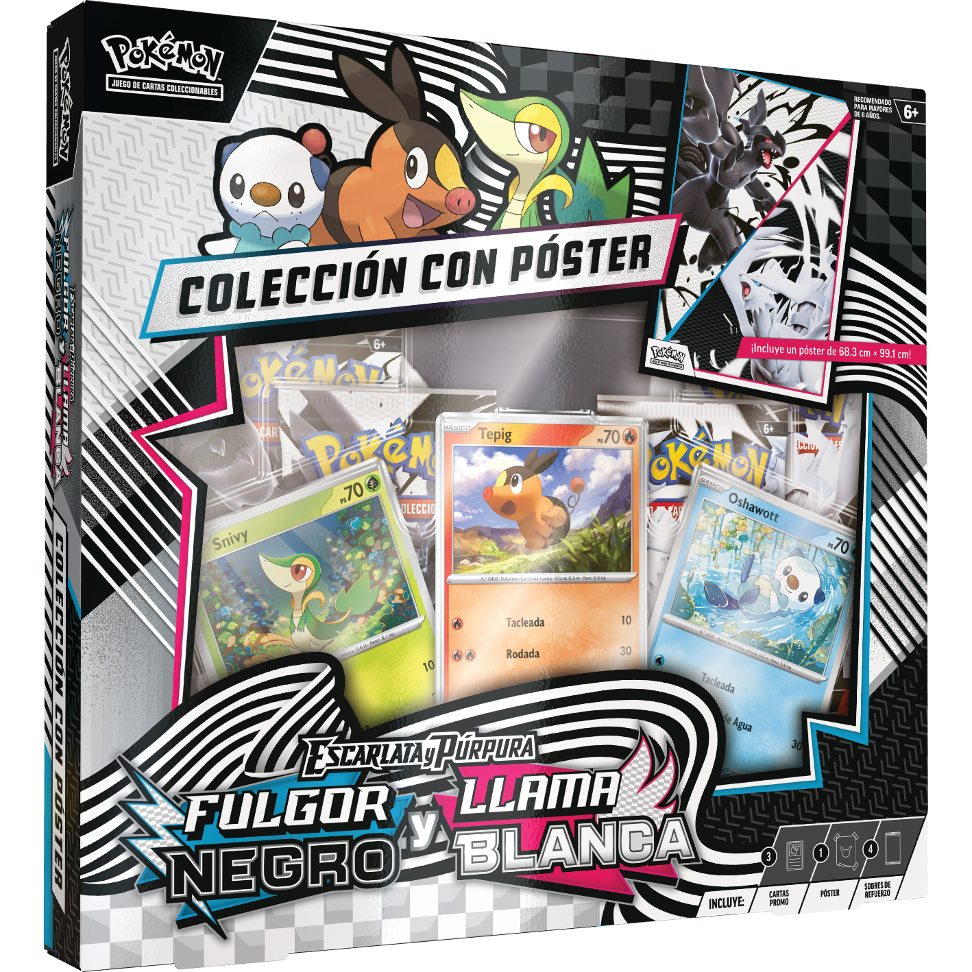 Pokemon Poster Collection Llama Blanca y Fulgor Negro
