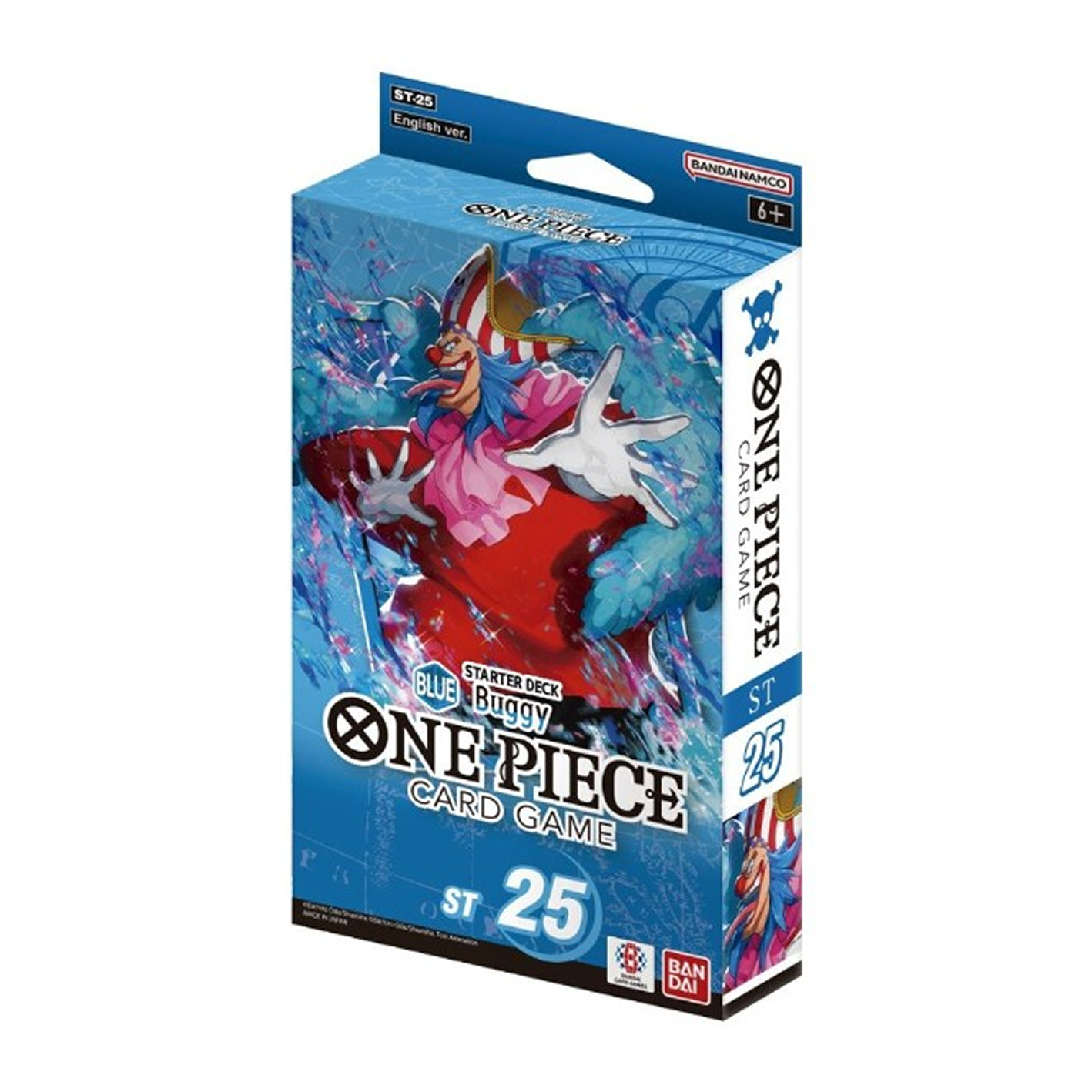 One Piece card game box with colorful design on a white background