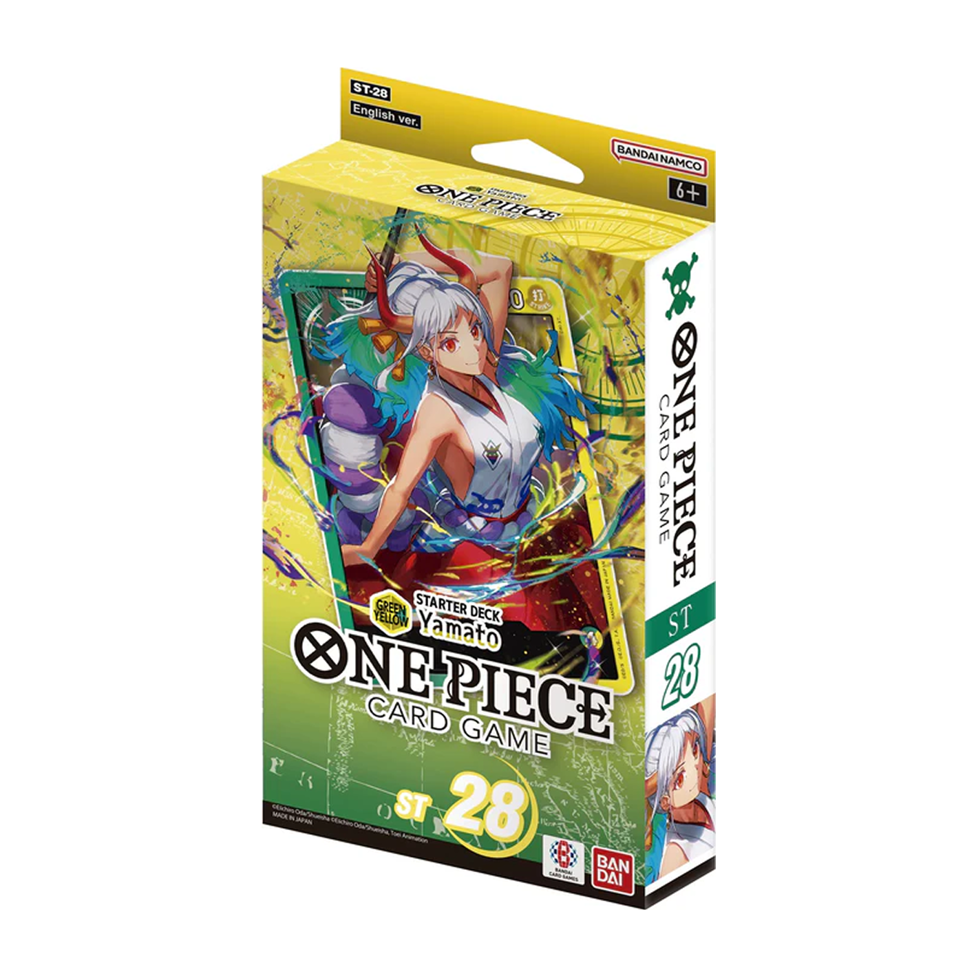 One Piece Card Game starter deck packaging with character illustration on a white background