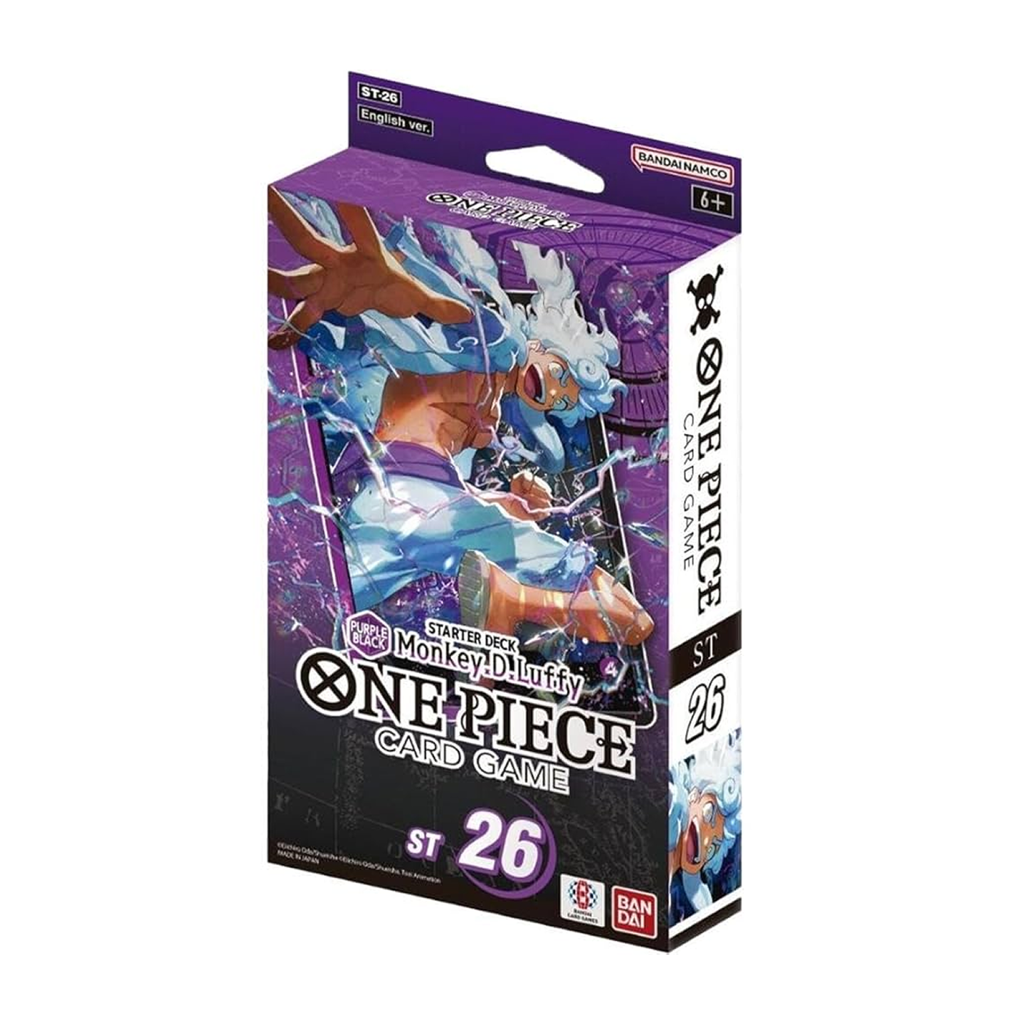 One Piece card game starter deck packaging on a white background