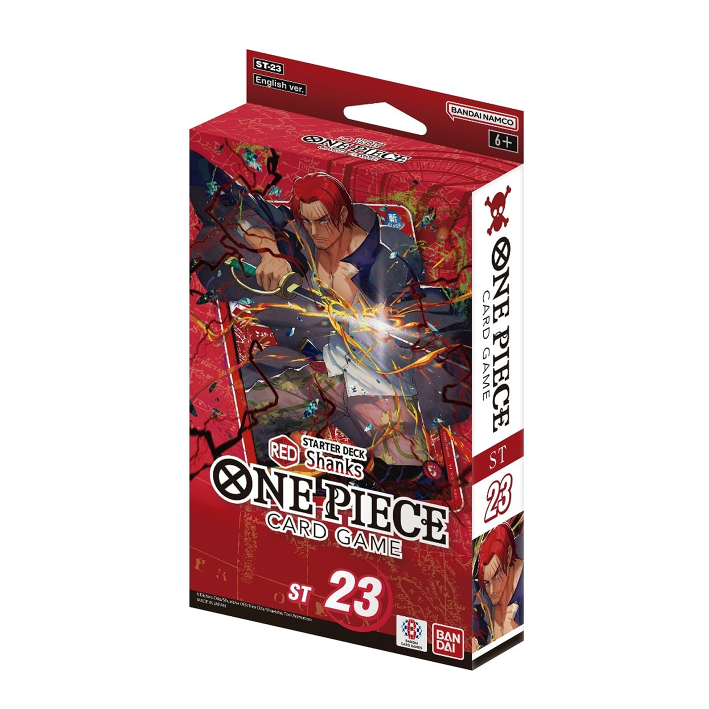 One Piece card game starter deck packaging with character illustration on a white background