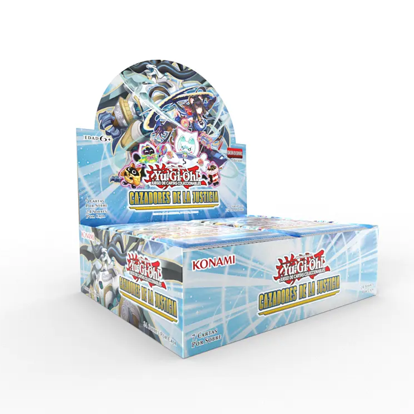 Yugioh trading card game booster pack on a white background