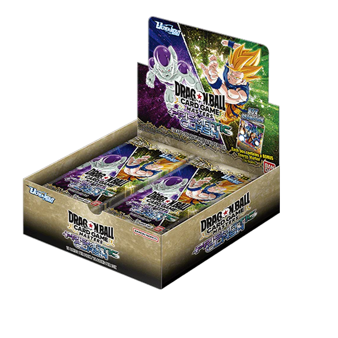 Dragon Ball Card Game booster pack display with visible branding