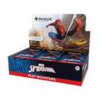 Marvel Spider-Man play boosters packaging with Spider-Man graphic on a white background