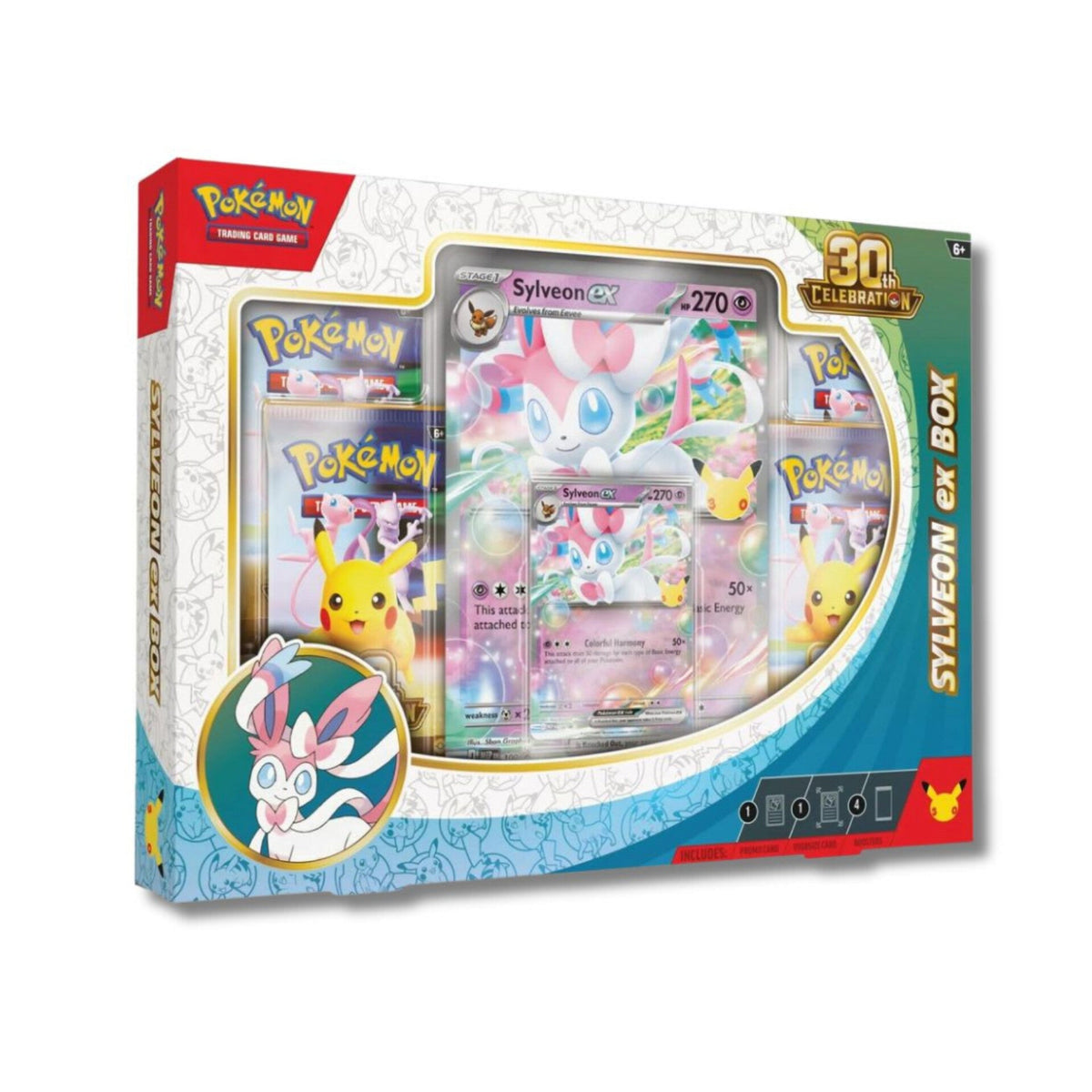 Pokemon Celebración 30Th Aniversario Sylveon Ex Box