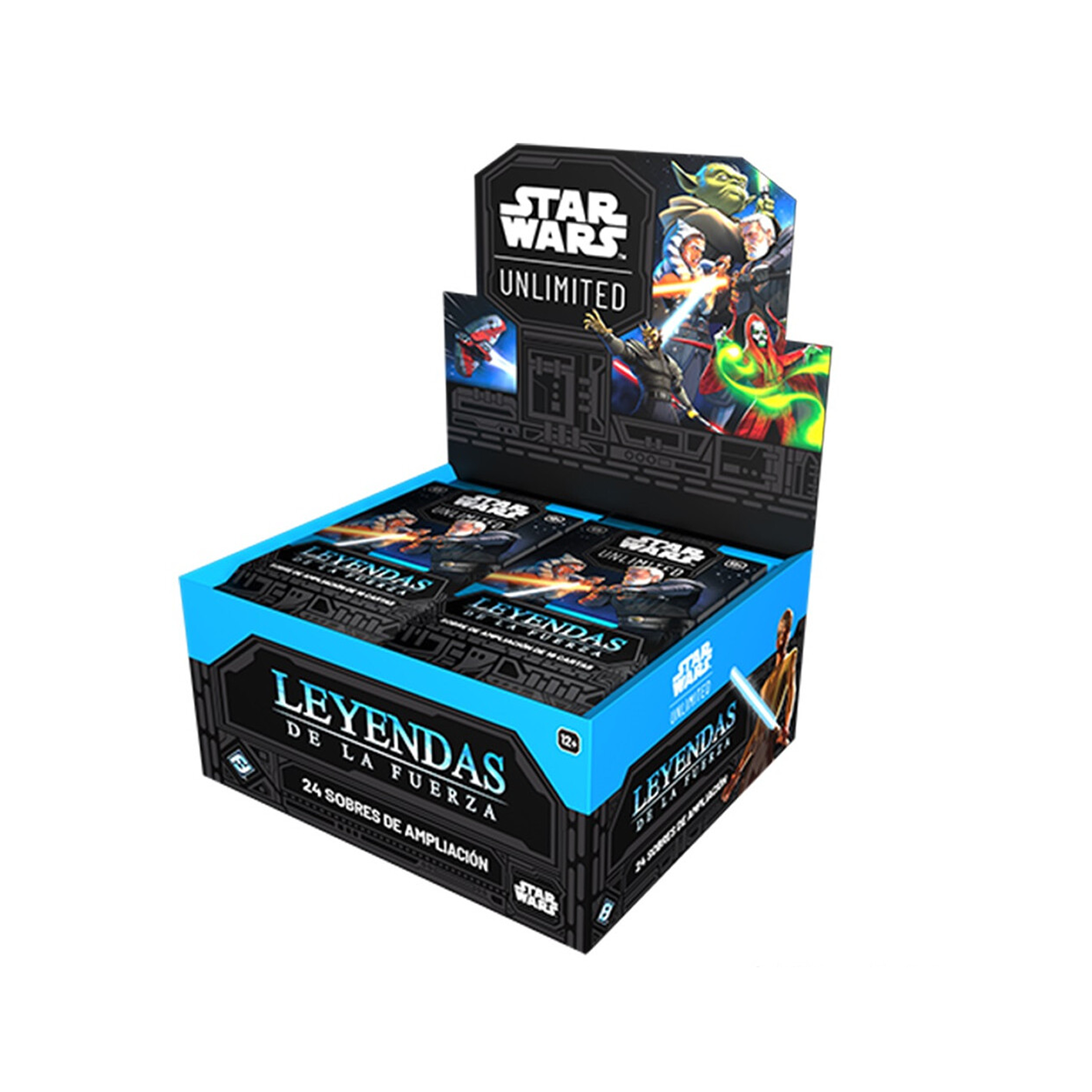 Star Wars trading card game box with colorful artwork on a white background