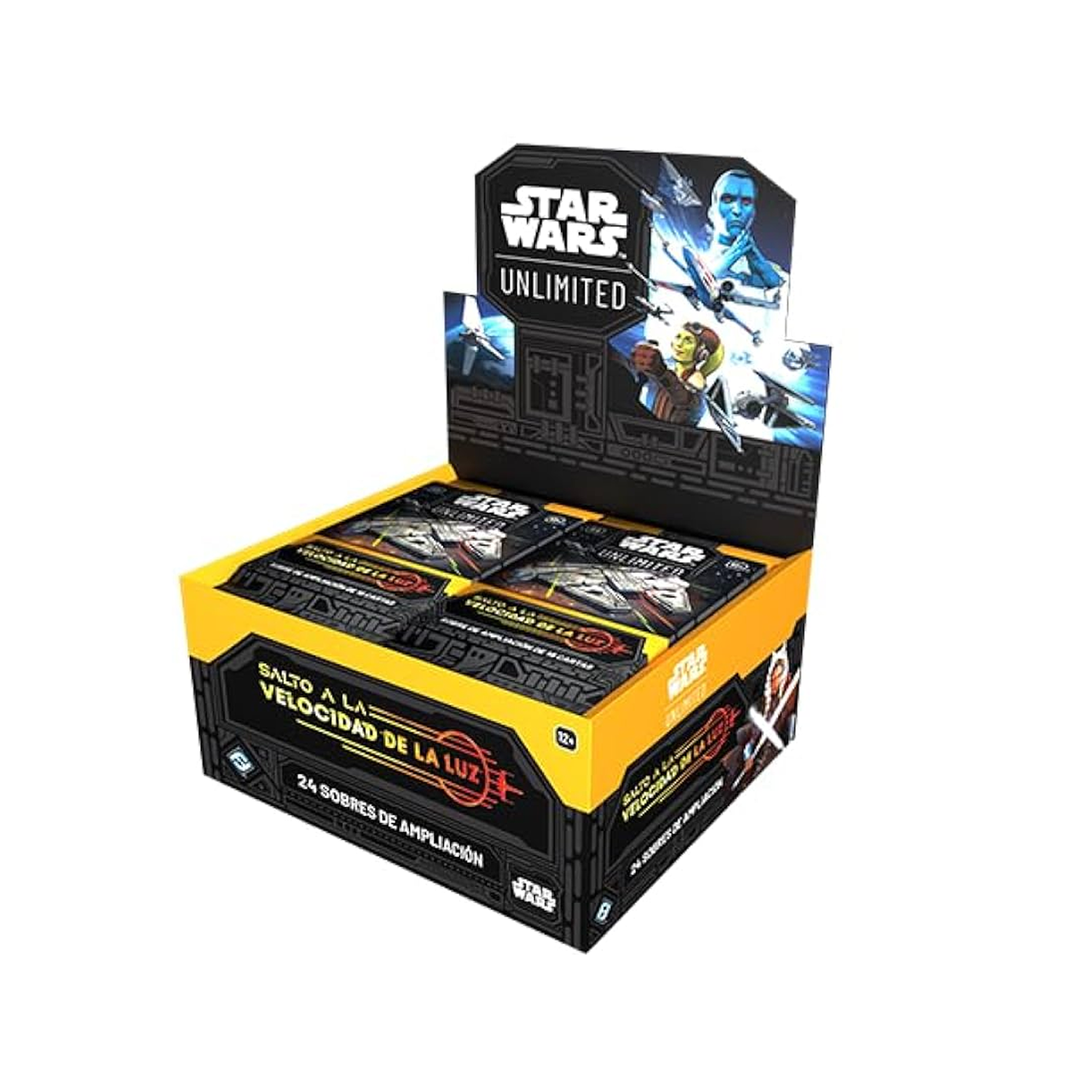 Star Wars Unlimited trading card game box on a white background