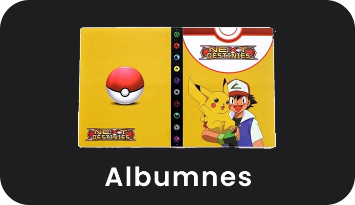 Two trading card albums with a Pokémon design on a black background
