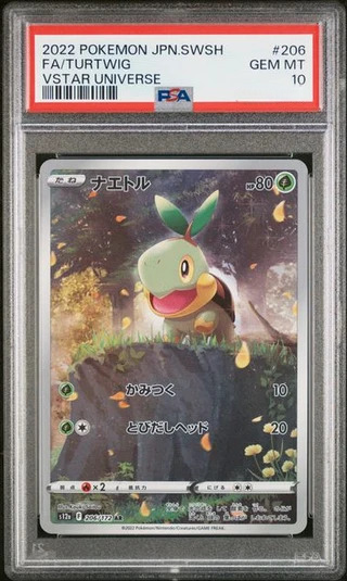 Pokemon Turtwing Full Art 206/172 PSA 10