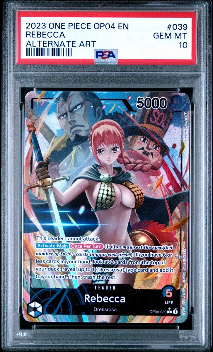 One Piece Rebecca OP04-039 ALT ART PSA 10